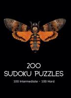 200 Sudoku Puzzles 100 Intermediate 100 Hard: Fun gift with a Halloween-themed cover for adults or teens who love solving logic puzzles. 1959053841 Book Cover