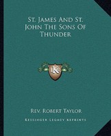 St. James And St. John The Sons Of Thunder 1417995076 Book Cover