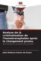 Analyse de la criminalisation de l'homotransphobie après le changement promu (French Edition) 6208263611 Book Cover