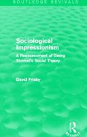 Sociological Impressionism 0415842255 Book Cover
