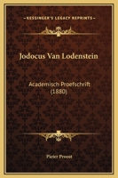 Jodocus Van Lodenstein: Academisch Proefschrift 1165380730 Book Cover
