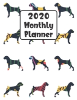 2020 Monthly Planner: Boxer Dog 12 Month Planner Calendar Organizer Agenda with Habit Tracker, Notes, Address, Password, & Dot Grid Pages 1692478230 Book Cover