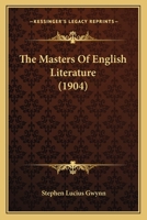 The Masters of English Literature 1019042168 Book Cover