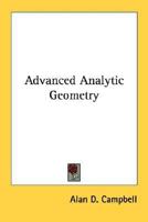 Advanced Analytic Geometry 1432589792 Book Cover