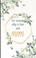 100 Reasons Why I Love You Mom: Personalized Prompt Writing Book B084G46T79 Book Cover