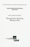 Thematischer Katalog Mathias Ottl 3700171374 Book Cover