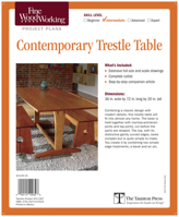 Fine Woodworking's Contemporary Trestle Table Plan 1627100326 Book Cover