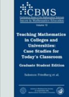 Teaching Mathematics in Colleges and Universities                          C: Case Studies for Today's Classroom Faculty Edition (Cbms Issues in Mathematics Education) 0821828231 Book Cover