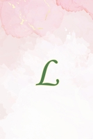 L: Initial Monogram Notebook, Monogram Journal, Initial Notepad, 100 Pages 1034170740 Book Cover