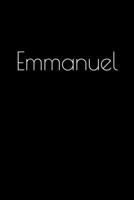 Emmanuel: Notebook / Journal / Diary - 6 x 9 inches (15,24 x 22,86 cm), 150 pages. Personalized for Emmanuel. 1693900645 Book Cover