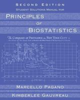 Principles of Biostatistics Student Solutions Manual 0534373984 Book Cover