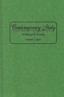 Contemporary Italy: A Research Guide 0313291373 Book Cover