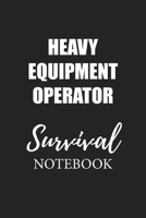 Heavy Equipment Operator Survival Notebook: Small Undated Weekly Planner for Work and Personal Everyday Use Habit Tracker Password Logbook Music Review Playlist Diary Journal 1706327722 Book Cover