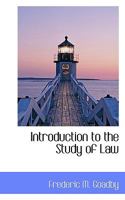 Introduction to the Study of Law 1117542645 Book Cover