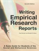 Writing Empirical Research Reports: A Basic Guide for Students of the Social and Behavioral Sciences 1884585973 Book Cover