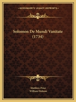 Solomon De Mundi Vanitate (1734) 1166318567 Book Cover