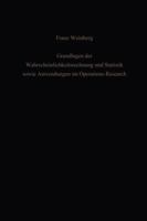 Grundlagen Der Wahrscheinlichkeitsrechnung Und Statistik Sowie Anwendungen Im Operations Research 3642929761 Book Cover