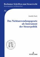 Das Nichtanwendungsgesetz ALS Instrument Der Steuerpolitik 3631758804 Book Cover