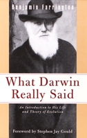 What Darwin Really Said 0805210628 Book Cover