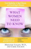 WHAT WOMEN NEED TO KNOW: From Headaches to Heart Disease and Everything in Between 0684807734 Book Cover