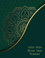 2022-2024 Three Year Planner: 36 Months Calendar Calendar with Holidays 3 Years Daily Planner Appointment Calendar 3 Years Agenda 9189476808 Book Cover
