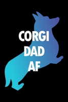 Planner: 2020 diary: Increase productivity, improve time management, reach your goals: Corgi dad AF trendy silhouette cover 1692498959 Book Cover