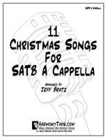 11 Christmas Songs For SATB A Cappella B0BJH3FZ1L Book Cover