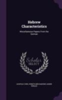 Hebrew Characteristics 1362855693 Book Cover