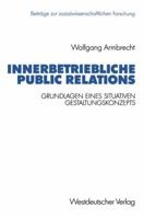 Innerbetriebliche Public Relations 3663053989 Book Cover