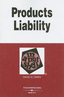 Products Liability in a Nutshell (Nutshell Series) 0314155104 Book Cover