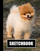 Sketchbook: Cute Dog Cover Design | White Paper | 120 Blank Unlined Pages | 8.5" X 11" | Matte Finished Soft Cover 1712160788 Book Cover