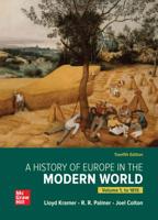 A History of Europe in the Modern World, Volume 1, to 1815 1260847799 Book Cover