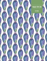 Sketch 110 Pages: Cactus Sketchbook for Kids, Teen and College Students - Succulent Llama Pattern 1693248344 Book Cover