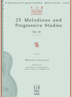 FJH Classic Editions for Classical Guitar 25 Melodious and Progressive Studies Op 60 (Classic Editions for Classic Guitar) 1569391009 Book Cover