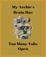 My Buddy's Brain Has Too Many Tabs Open: Handwriting Practice Workbook For Dog lover Kids.For practicing Letters, Words, Sentences. 1695737881 Book Cover