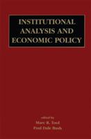 Institutional Analysis and Economic Policy 1402073089 Book Cover