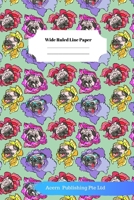 Dog Sloth Theme Wide Ruled Line Paper 1706252919 Book Cover