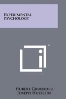 Experimental Psychology 1258243407 Book Cover
