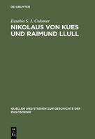 Nikolaus Von Kues Und Raimund Llull 3111251616 Book Cover