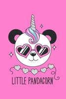 Little Pandacorn: Cute Panda Bear Kawaii Composition Notebook Japanese Otaku Anime lovers 120 Blank lined pages 6 x 9 Journal Planner organizer School 1660350859 Book Cover