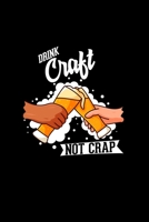 Drink craft not crap: 6x9 Craft Beer lined ruled paper notebook notes 1702352587 Book Cover