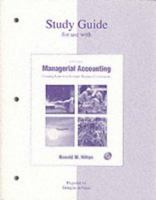 Study Guide (2nd Printing) for use with Managerial Accounting 0072866276 Book Cover