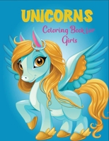 Unicorns coloring book for Girls: Kids coloring book B08KPXM2BF Book Cover
