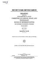 Next step to Mars : deep space habitats 197992922X Book Cover