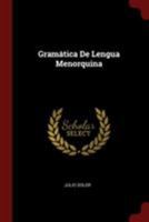 Gram�tica de Lengua Menorquina 1376230887 Book Cover