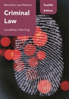 Criminal Law (Palgrave Law Masters) 1350356549 Book Cover