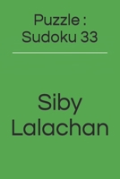 Puzzle : Sudoku 33 B0BJ4VM46Z Book Cover