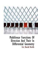 Multilinear Functions of Direction and Their Uses in Differential Geometry 0548745293 Book Cover