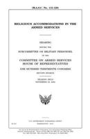 Religious accommodations in the armed services 1501081756 Book Cover