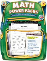 Math Power Packs, Grade 1: Reproducible Homework Packets 0768234913 Book Cover